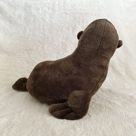 Seaworld Brown California Sea Lion Plush 15” Stuffed Animal Realistic Aquarium - Picture 2 of 7